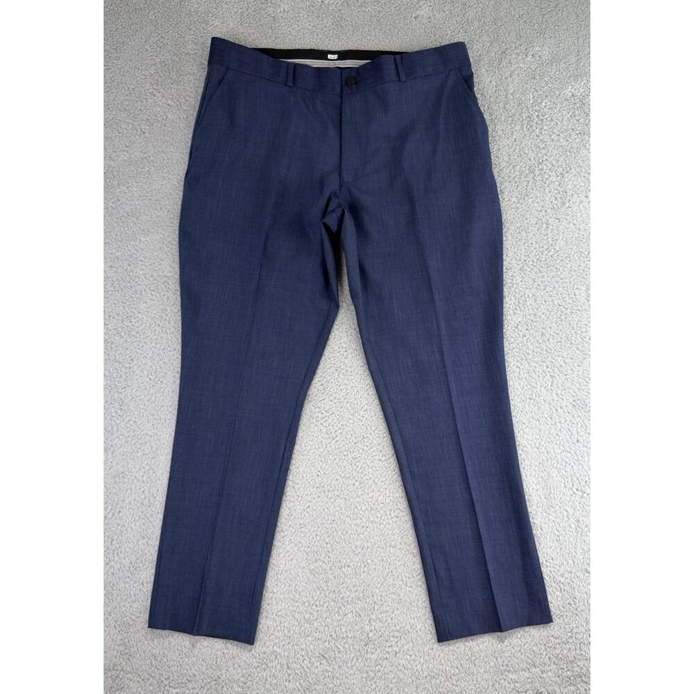 State & Liberty 37x28 Navy Blue Stretch Athletic Slim Tapered Dress Mens Pants